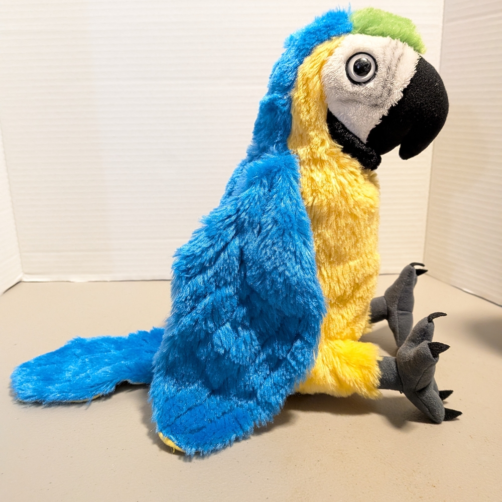 Colorful Parrot Plush Toy Macaw 12" Stuffed Animal Exotic bird wild Republic - Picture 4 of 10